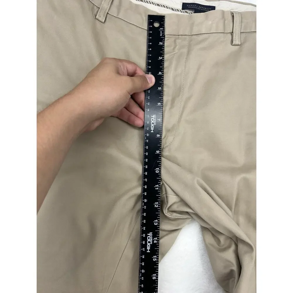 Banana Republic Chino Pants Mens 36x30 Khaki Beige Slim Fit Dawson